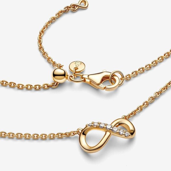 PANDORA Sparkling Infinity Collier Necklace - Picture 7 of 8